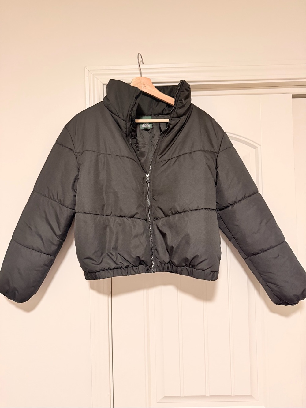 wild fable Black Cropped Puffer Jacket